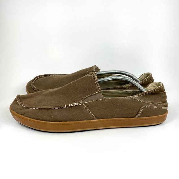 Olukai Puhalu Canvas Shoes Slip On 